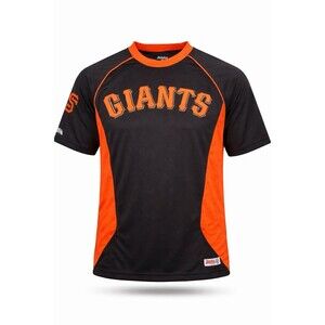 SF Giants Stitches Batting Practice Jersey Black Orange MLB Adult Large